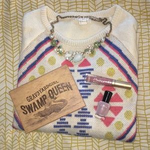 Forever 21 Size Large Multicolored Aztec Sweater